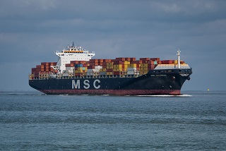 Loaded Cargo ship