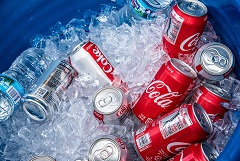 Picture of Coca Cola in ice