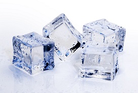 Picture of ice cubes on a flat surface