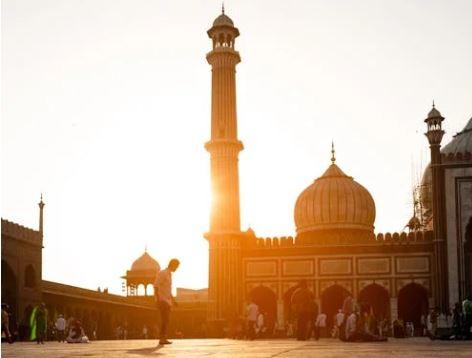 Islamic Mosque at sunset